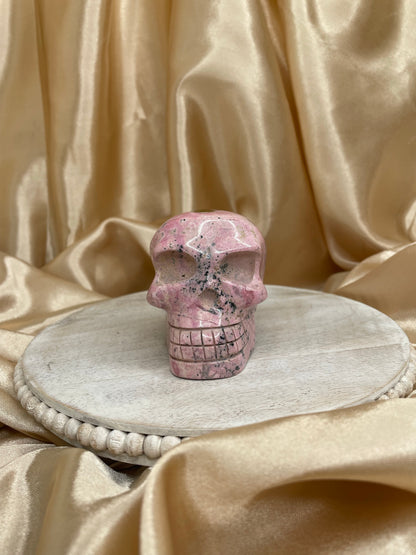 Rhodonite Skull