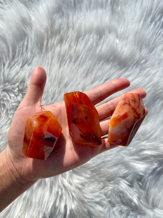 Carnelian Free Forms *Intuition Chosen*