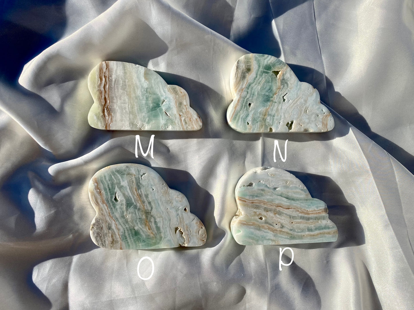 Blue Caribbean Calcite Cloud Carvings