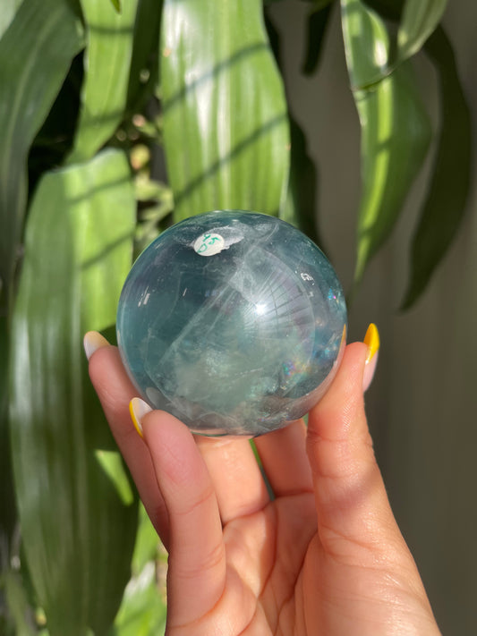 Blue Fluorite Sphere