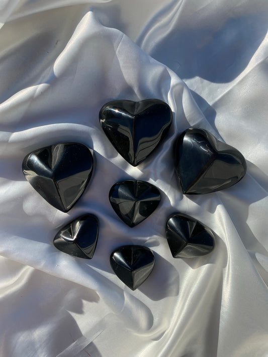 Med-Large Rainbow Obsidian Heart