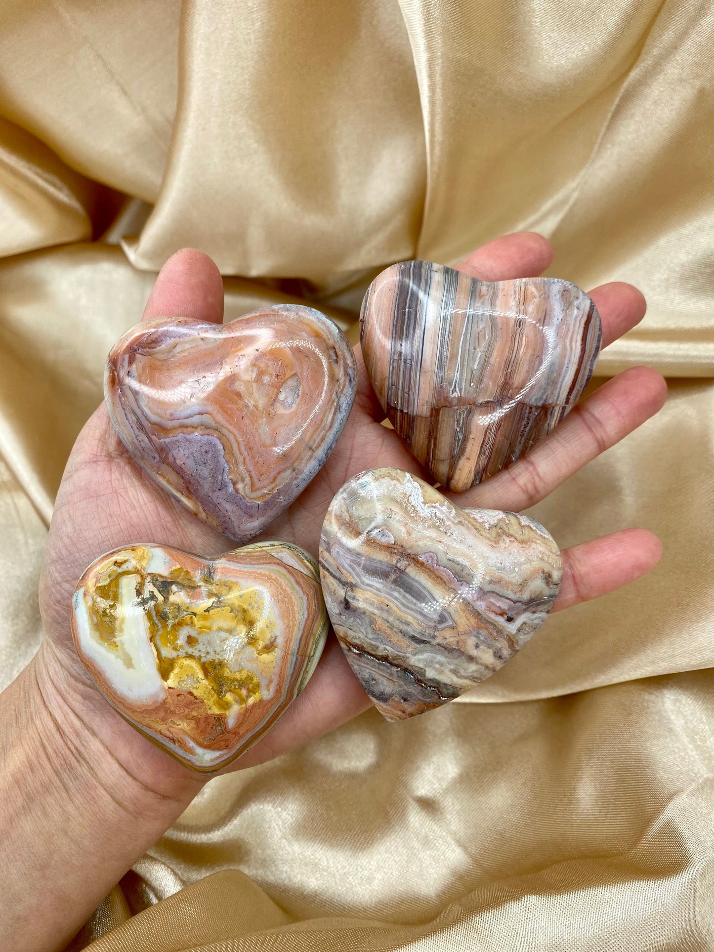 Lace Agate Heart