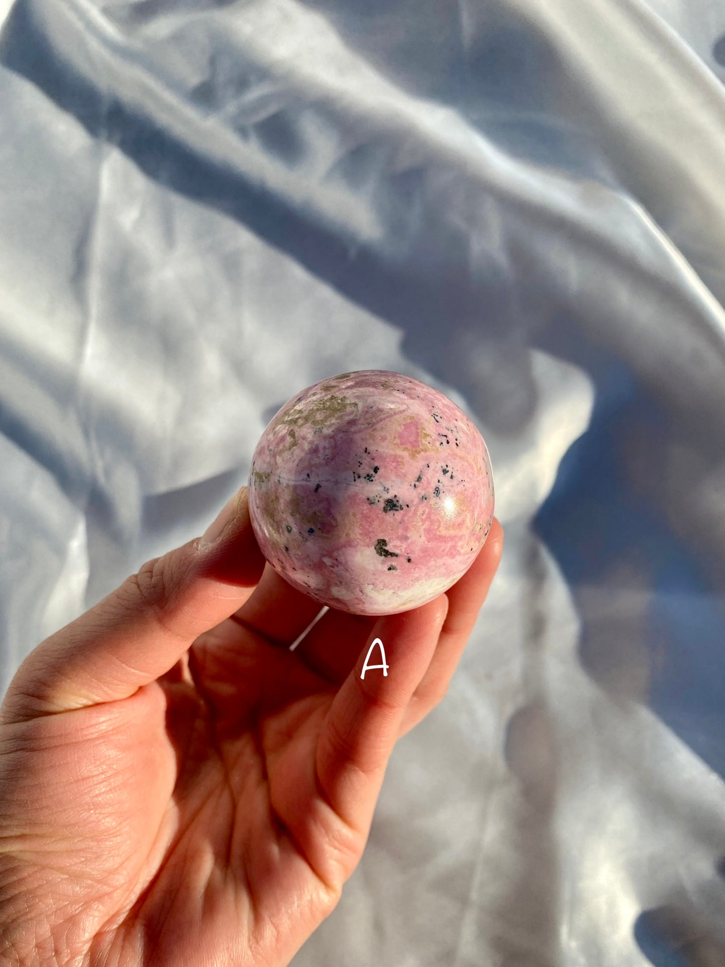 Rhodonite Sphere