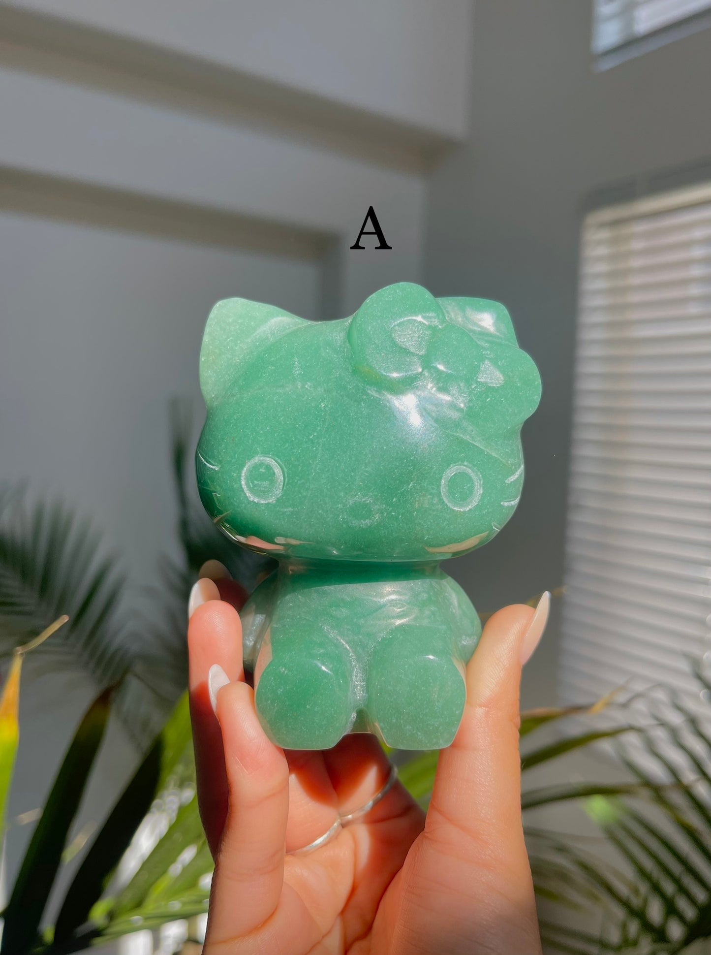 Green Aventurine Hello Kitty