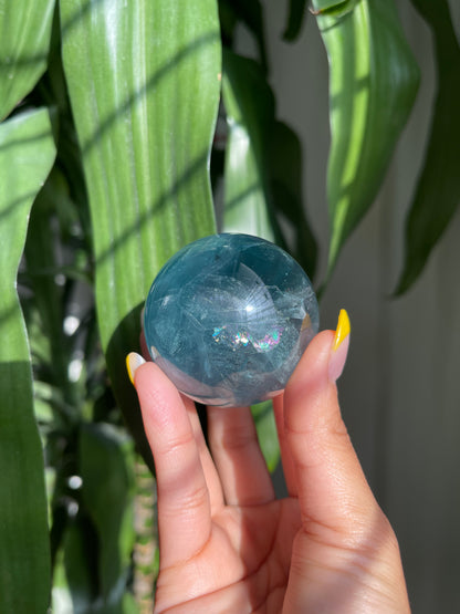 Blue Fluorite Sphere