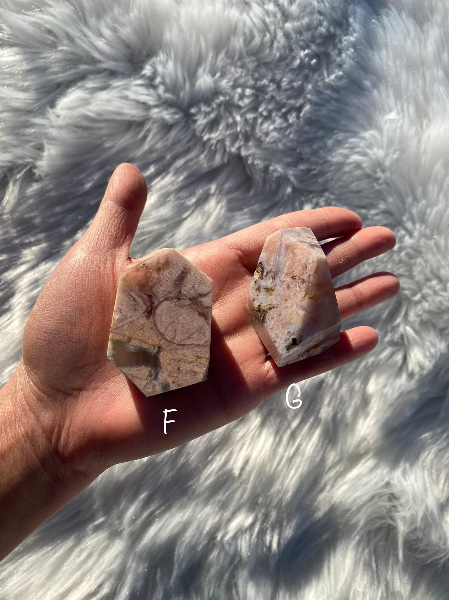 Flower Agate Free Forms